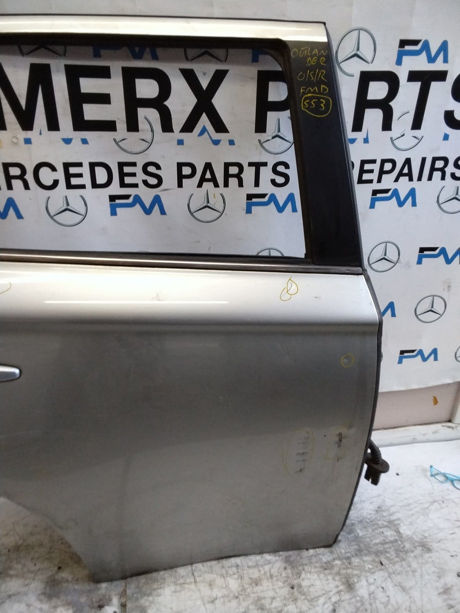 MITSUBISHI OUTLANDER DRIVER REAR DOOR OSR GREY COMPLETE FMD553