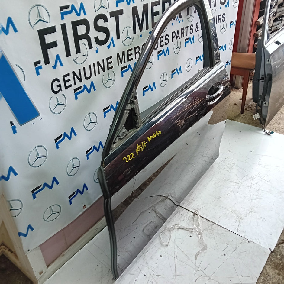 MERCEDES BENZ S-CLASS W222 PASSENGER SIDE FRONT DOOR N/S/F COMPLETE BROWN FMD40