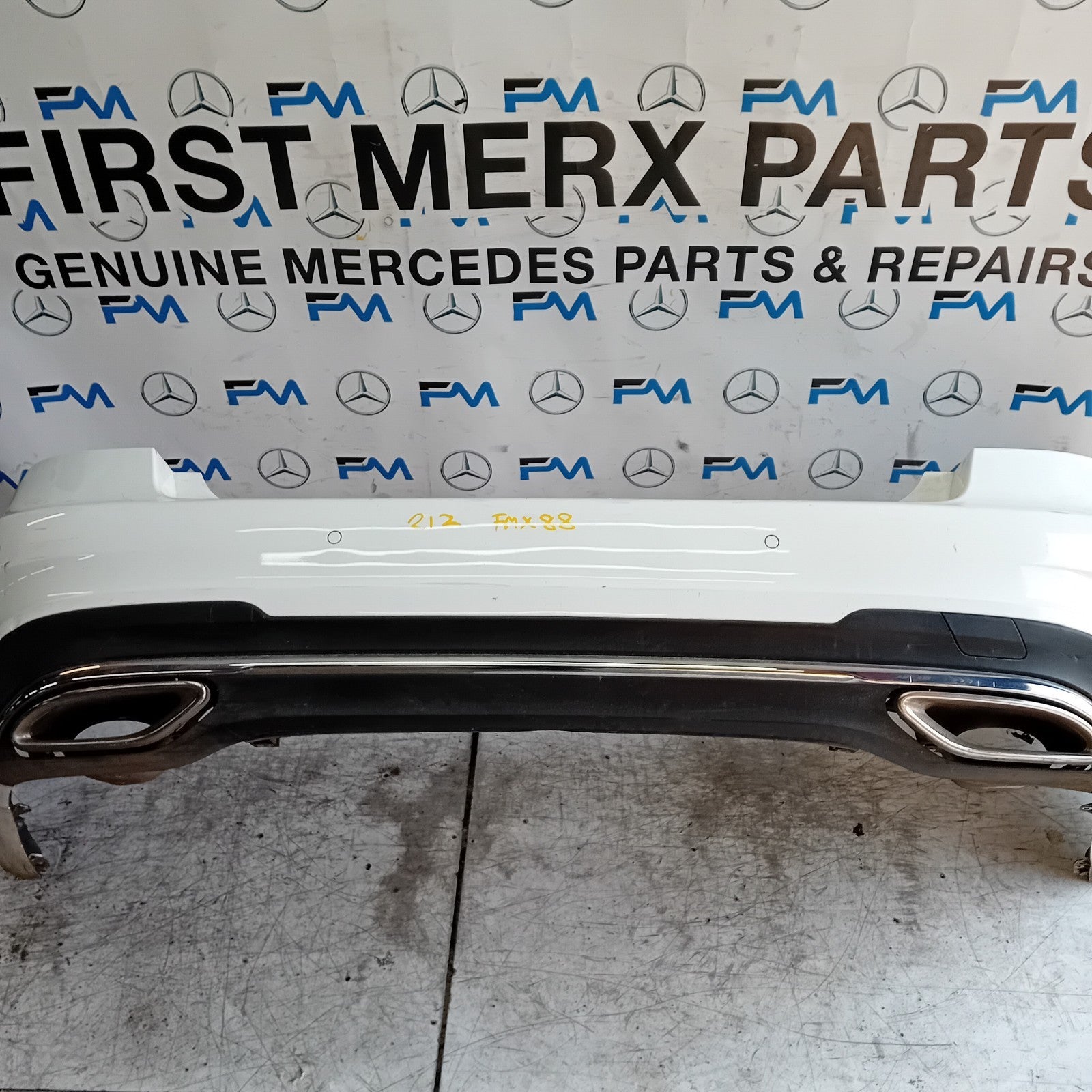 MERCEDES E-CLASS W212 ESTATE REAR BUMPER WHITE 2016 ON A2128853238 FMX88