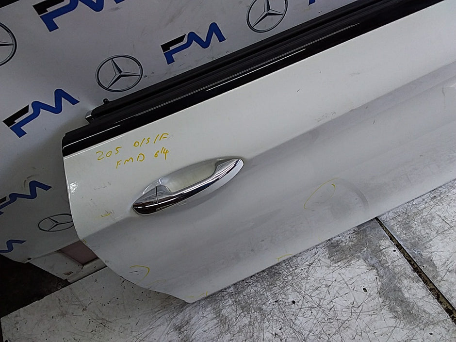 MERCEDES C-CLS C205  PASSENGER FRONT DOOR OSF WHITE 2016 ONWARDS COMPLETE FMD614
