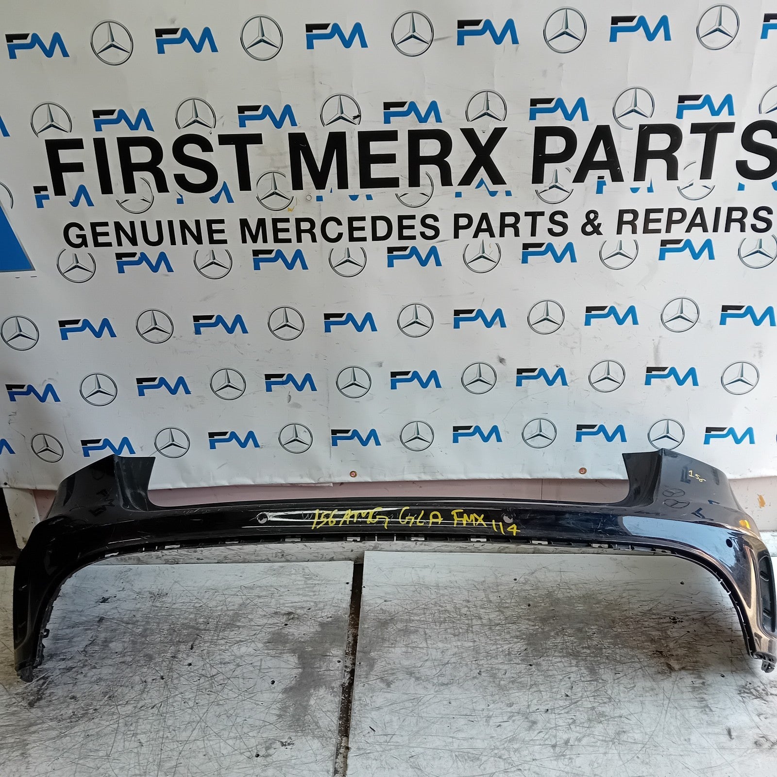 MERCEDES BENZ GLA X156 AMG REAR BUMPER BLACK 2014-19  A1568852425 FMX114