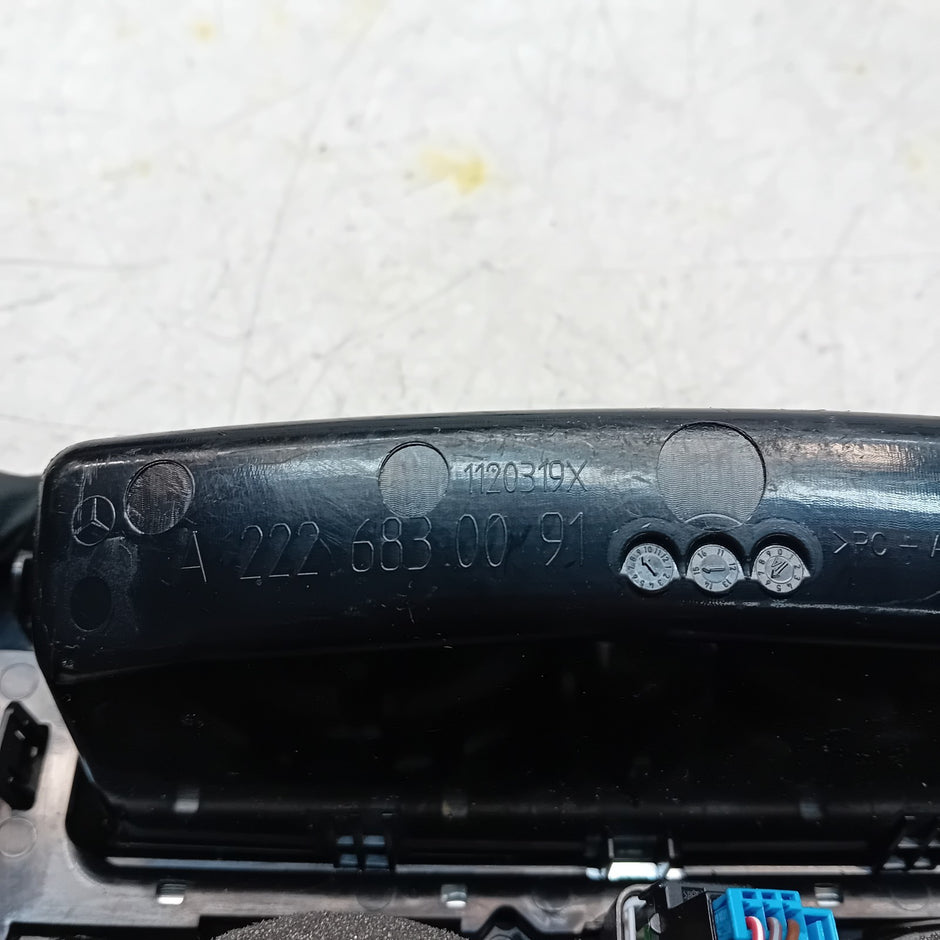 MERCEDES E-CLASS W222 HEAT CONTROL PANEL WITH 2 VENT A2226830091 2014 FM001482