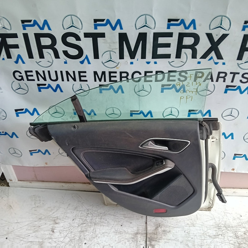 MERCEDES BENZ CLA W117 PASSENGER REAR DOOR NSR WHITE 2013-19 COMPLETE FMD199