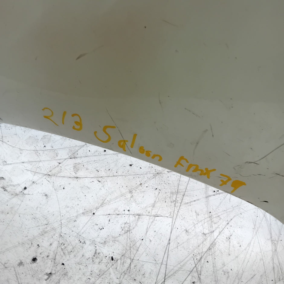 MERCEDES BENZ E-CLASS W213 SALOON REAR BUMPER WHITE 2016 A2138850001 FMX79