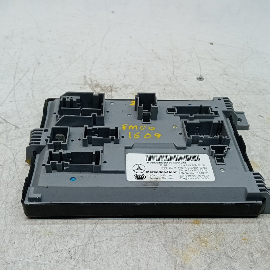 MERCEDES BENZ E-CLASS SAM CONTROL MODULE W213 A2139003208 2016 FM001609