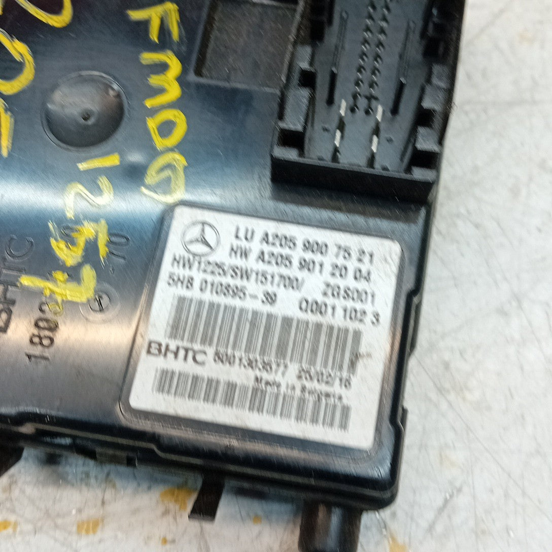 MERCEDES C-CLASS 2014 W205 AIR CONDITIONING CONTROL MODULE A2059007521 FM001257