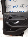 MERCEDES BENZ C-CLASS W205 DRIVER SIDE REAR DOOR O/S/R COMPLETE BLACK FMD77