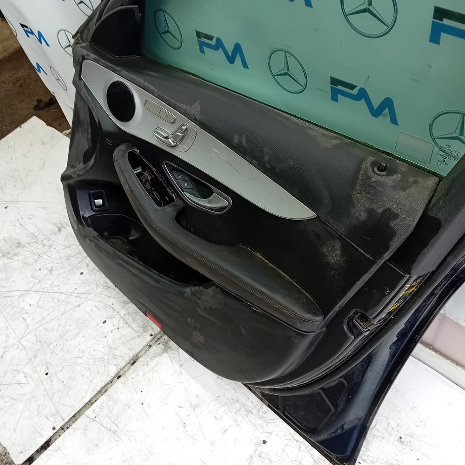 MERCEDES BENZ C-CLASS W205 DRIVER SIDE FRONT DOOR O/S/F  BLUE FMD132