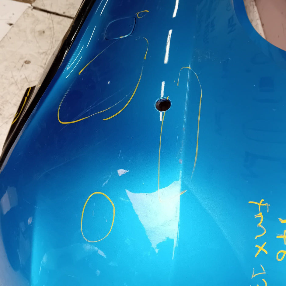 MERCEDES BENZ  A-CLASS W176 REAR BUMPER A1768850125 2012-18 BLUE FMX13