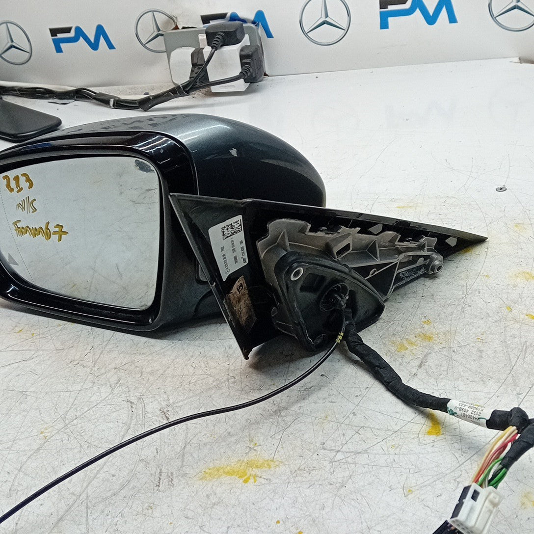 MERCEDES E-CLASS W213 PASSENGER WING MIRROR NSF GREY PL BS A2138103900 FMM67