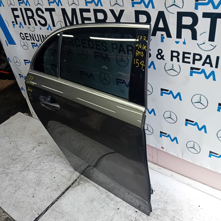 MERCEDES BENZ A-CLASS W177 DRIVER REAR DOOR O/S/R GREY 2018 ONWARDS FMD154