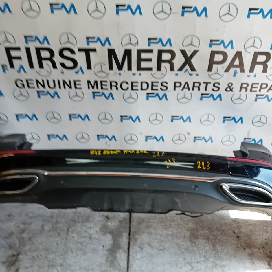 MERCEDES E-CLASS W213 ESTATE REAR BUMPER 2016 A2138852225 BLACK COMPLETE FMX102