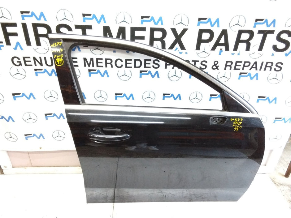 MERCEDES BENZ  A-CLASS W177 DRIVER SIDE FRONT DOOR O/S/F BLACK FMD99