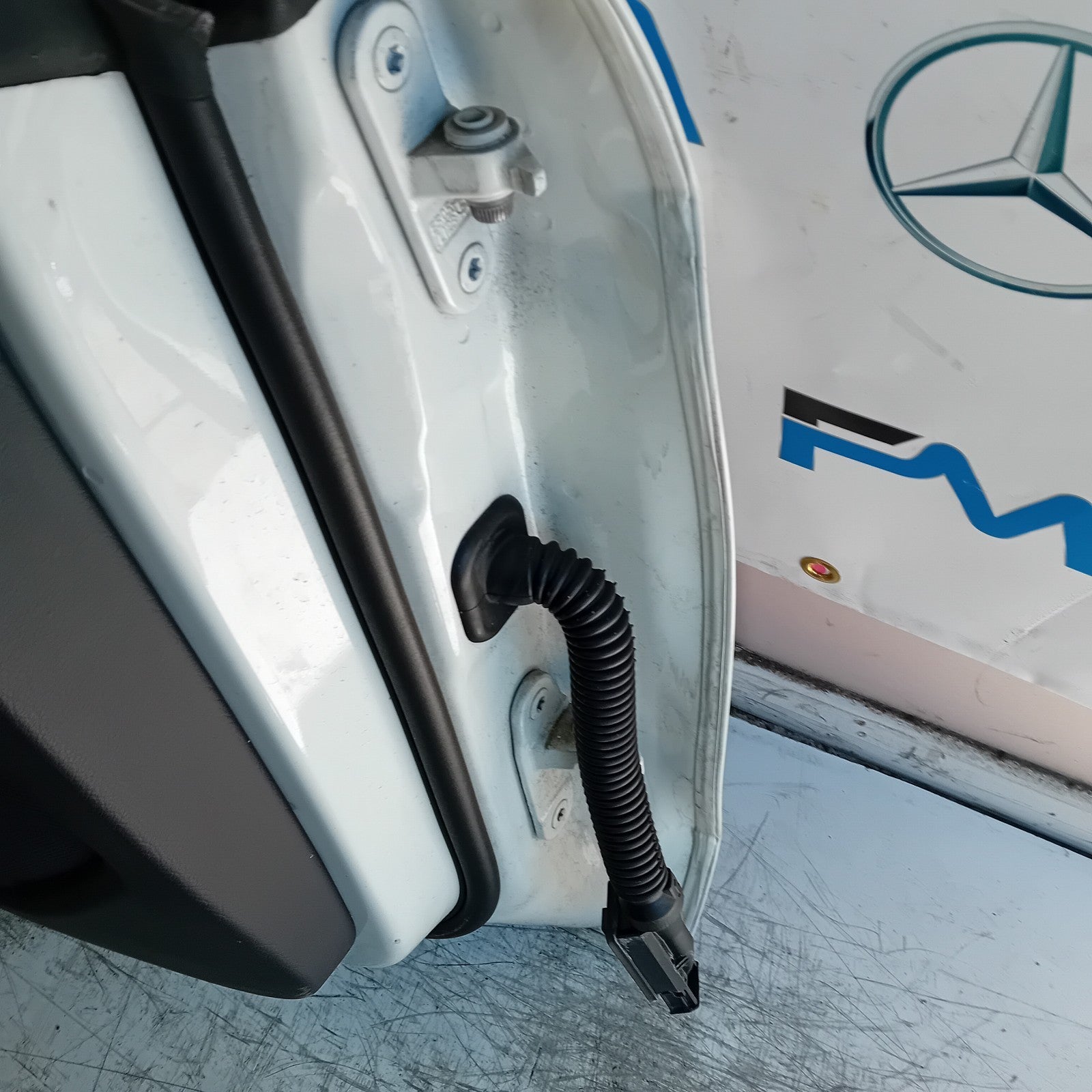 MERCEDES CLA W117 PASSENGER REAR DOOR NSR WHITE 2013-19 COMPLETE FMD464