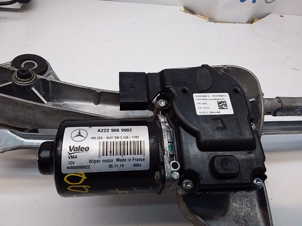 MERCEDES S-CLASS 2019 W222 A222902 FRONT WIPER MOTOR + MECHANISM LINKAGE FM00167