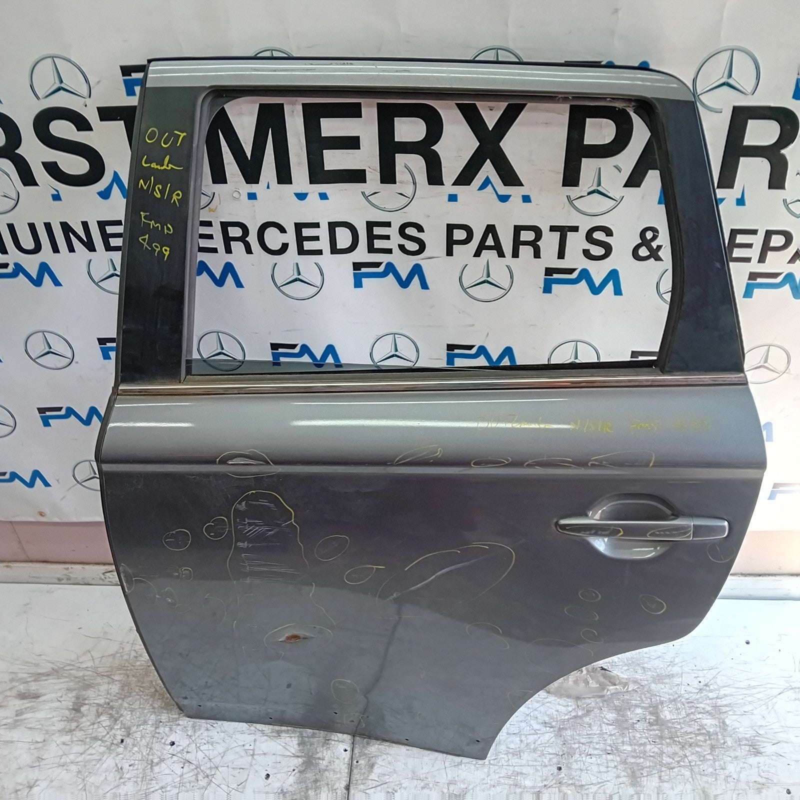 MITSUBISHI OUTLANDER MK3 PASSENGER REAR DOOR NSR 2013 GREY FMD499