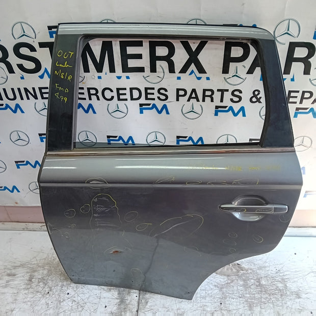 MITSUBISHI OUTLANDER MK3 PASSENGER REAR DOOR NSR 2013 GREY FMD499