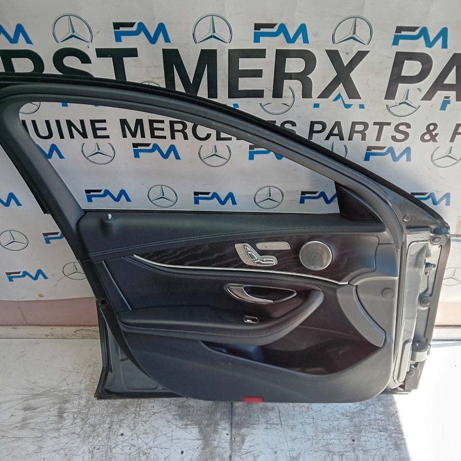 MERCEDES E-CLASS W213 PASSENGER FRONT DOOR NSF 2016 ON GREY COMPLETE  FMD515