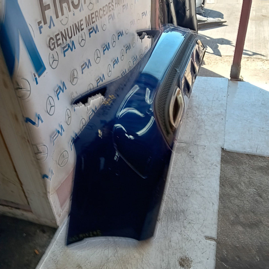 MERCEDES BENZ C-CLASS W205 REAR BUMPER BLUE 2014 A2058555738 FMX145