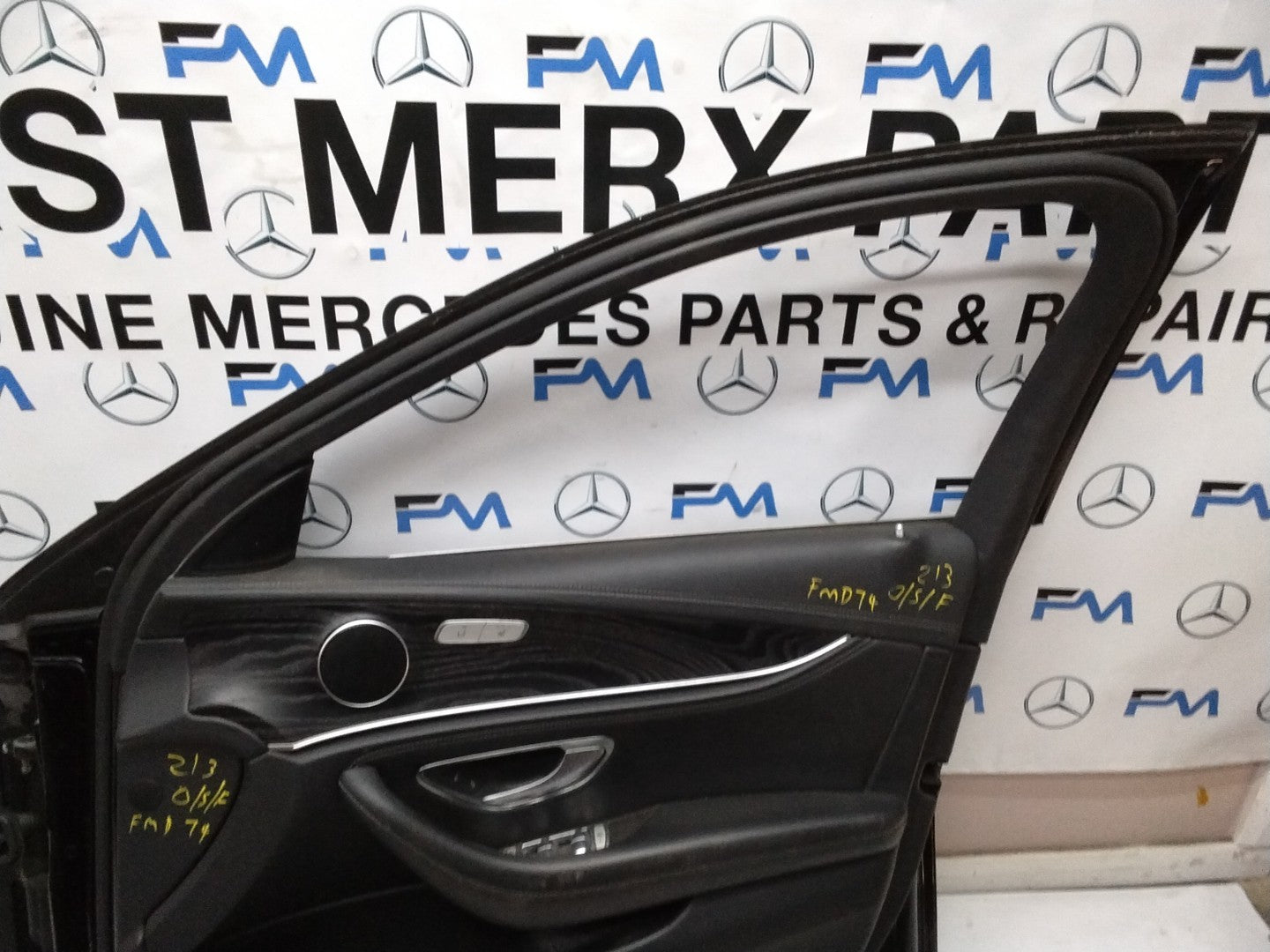 MERCEDES BENZ E-CLASS W213 DRIVER SIDE FRONT DOOR O/S/F COMPLETE BLACK FMD74