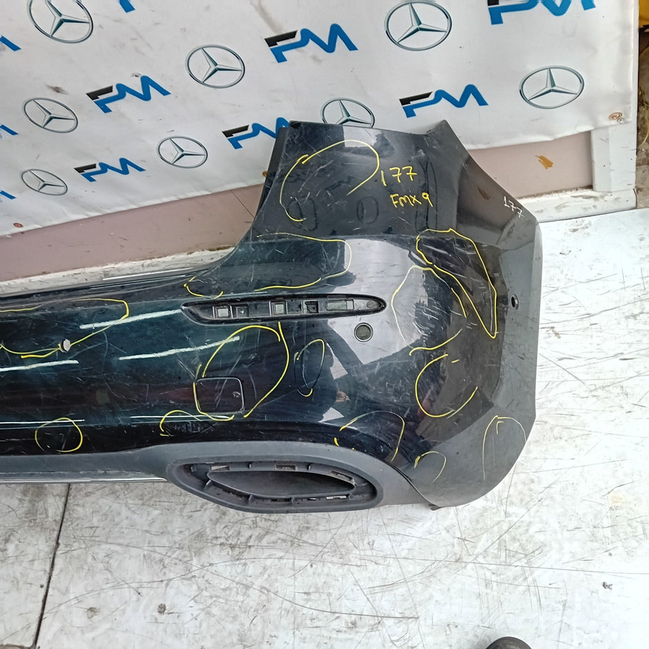 MERCEDES BENZ  A-CLASS W177 REAR BUMPER A1778805400 2018 BLACK FMX9