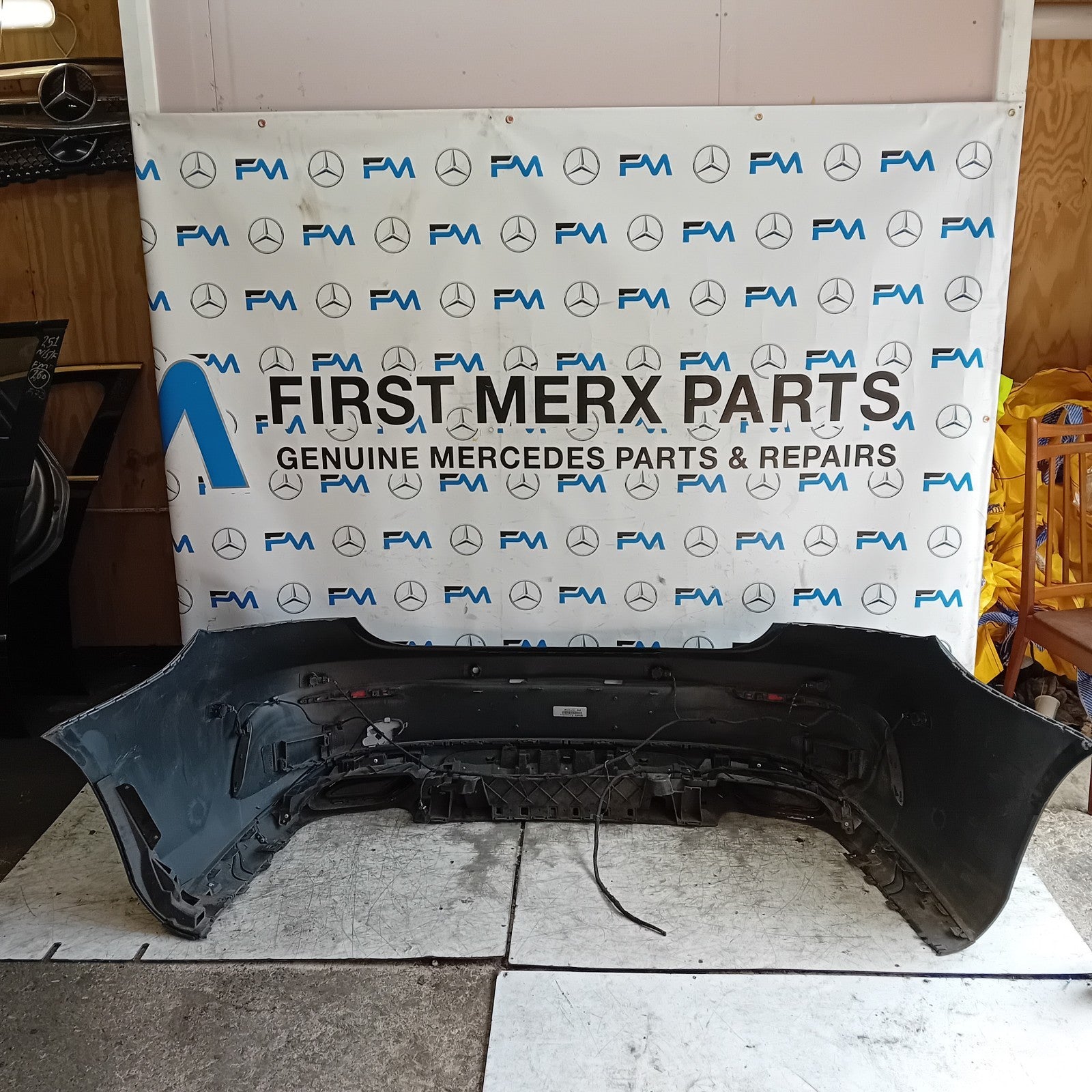 MERCEDES E-CLASS C238 COUPE REAR BUMPER GREY 2016 ON A2388850138 FMX89