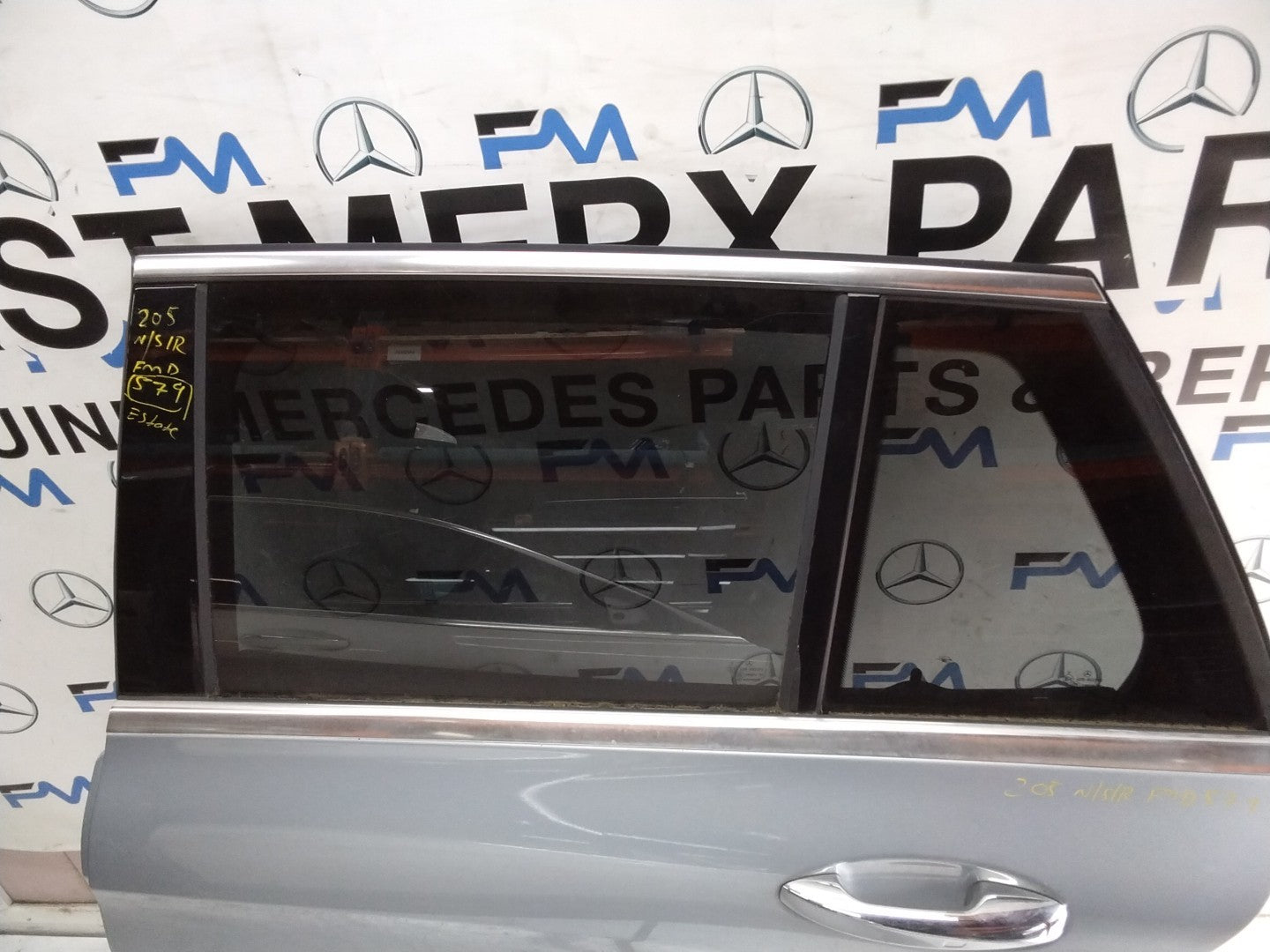 MERCEDES C-CLS W205 EST PASSENGER REAR DOOR NSR SILVER 2014-21 COMPLETE FMD579
