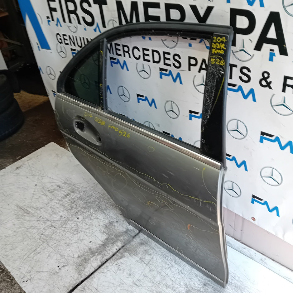 MERCEDES BENZ  BENZ C-CLASS W204 DRIVER REAR DOOR OSR 2012 GREY FMD526