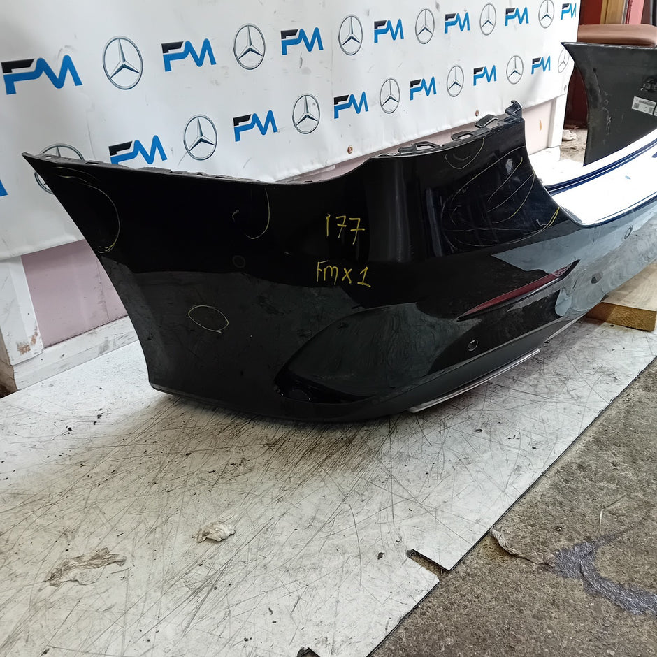 MERCEDES BENZ  A-CLASS W177 REAR BUMPER A1778801805 BLACK 2018 COMPLETE FMX1