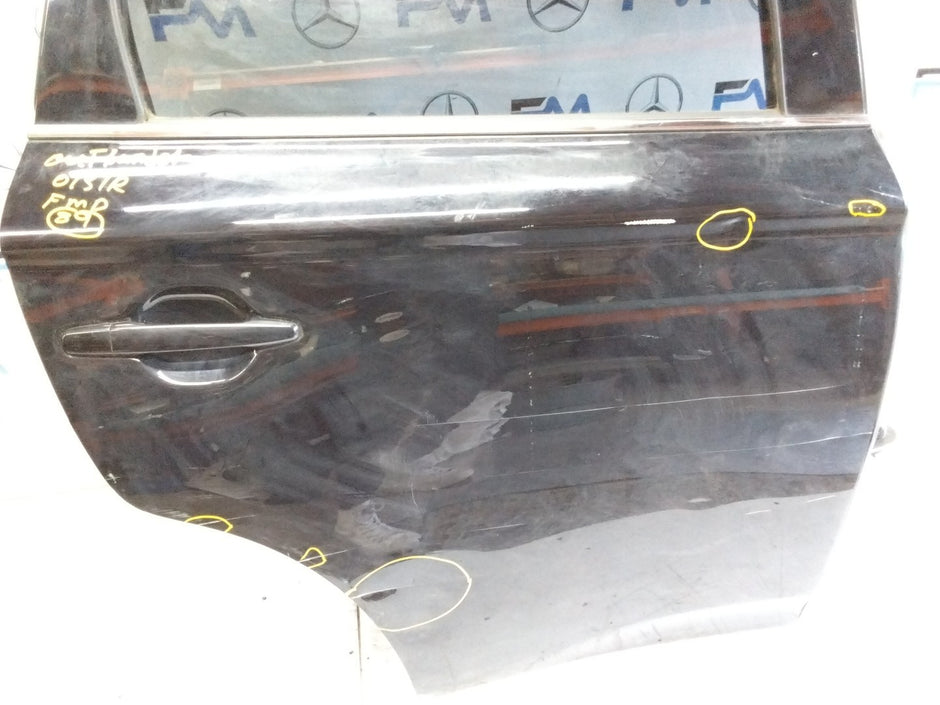 MITSUBISHI OUTLANDER DRIVER SIDE REAR DOOR O/S/R COMPLETE BLACK FMD89