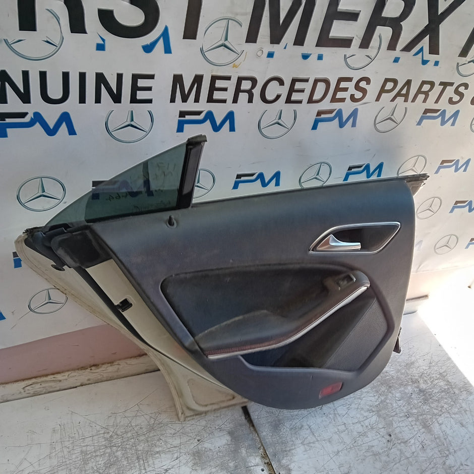 MERCEDES CLA W117 PASSENGER REAR DOOR NSR WHITE 2013-19 COMPLETE FMD464
