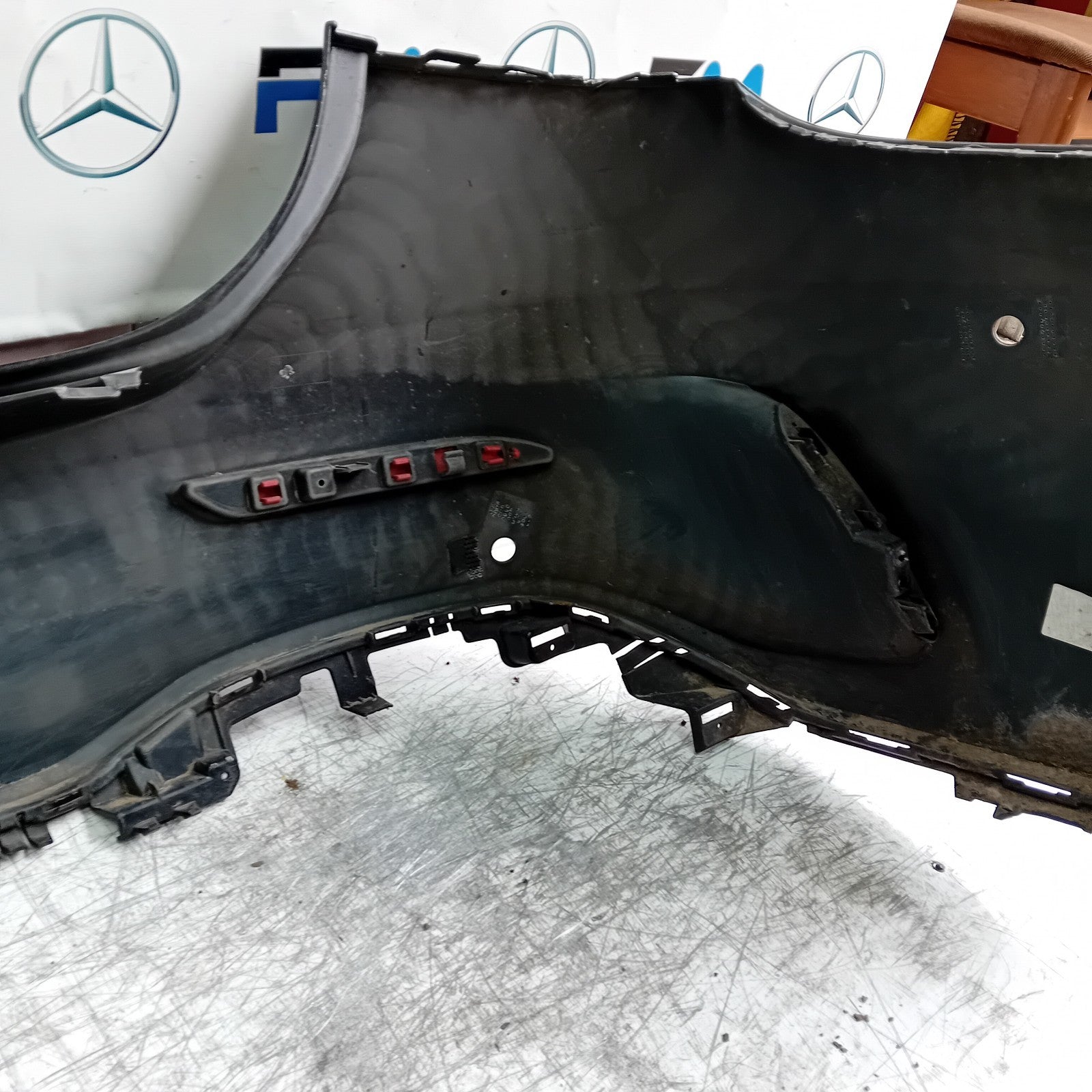MERCEDES BENZ  A-CLASS W177 REAR BUMPER 2018 BLACK FMX21
