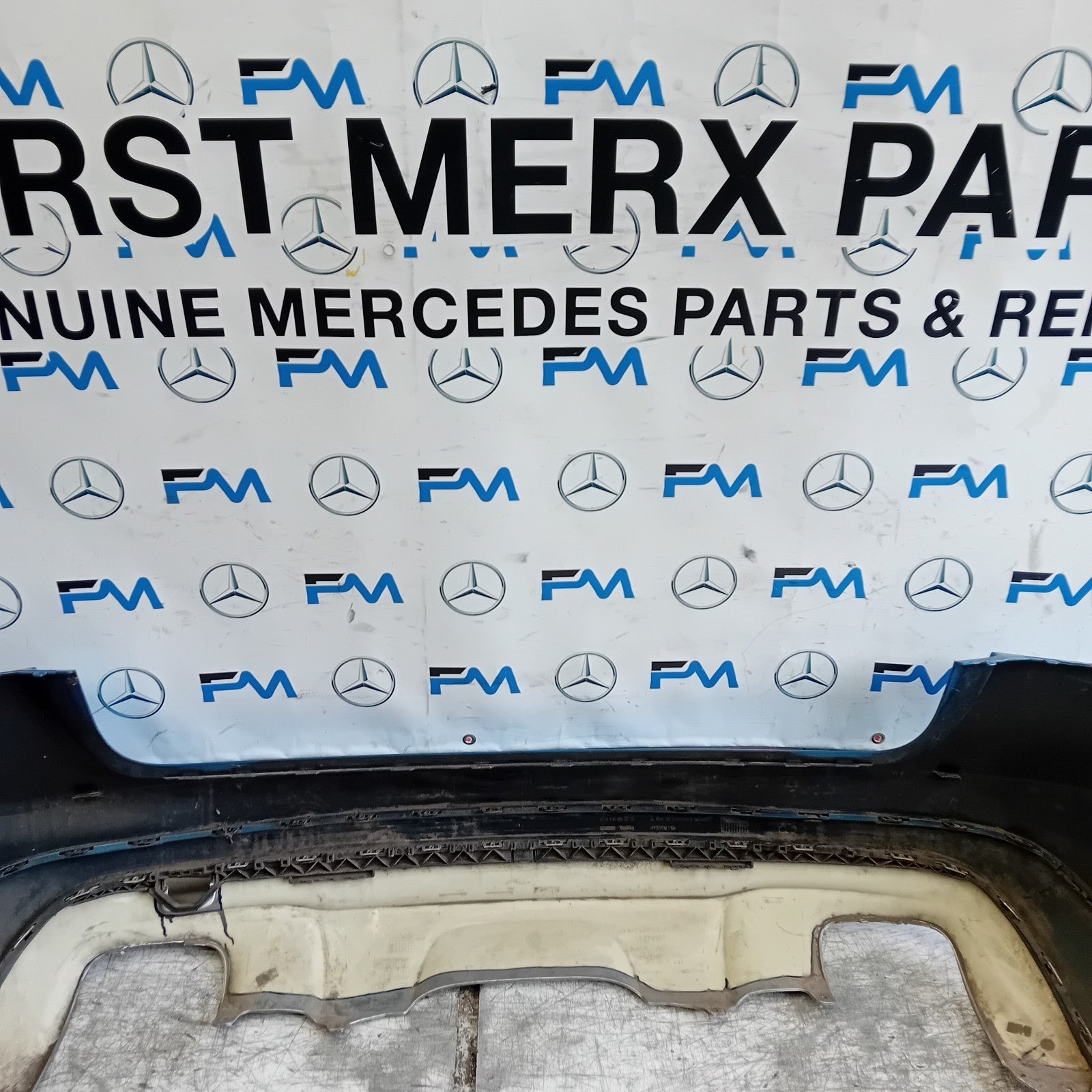 MERCEDES BENZ GLA X156 REAR BUMPER BLUE 2014-19 A1568852425 FMX119