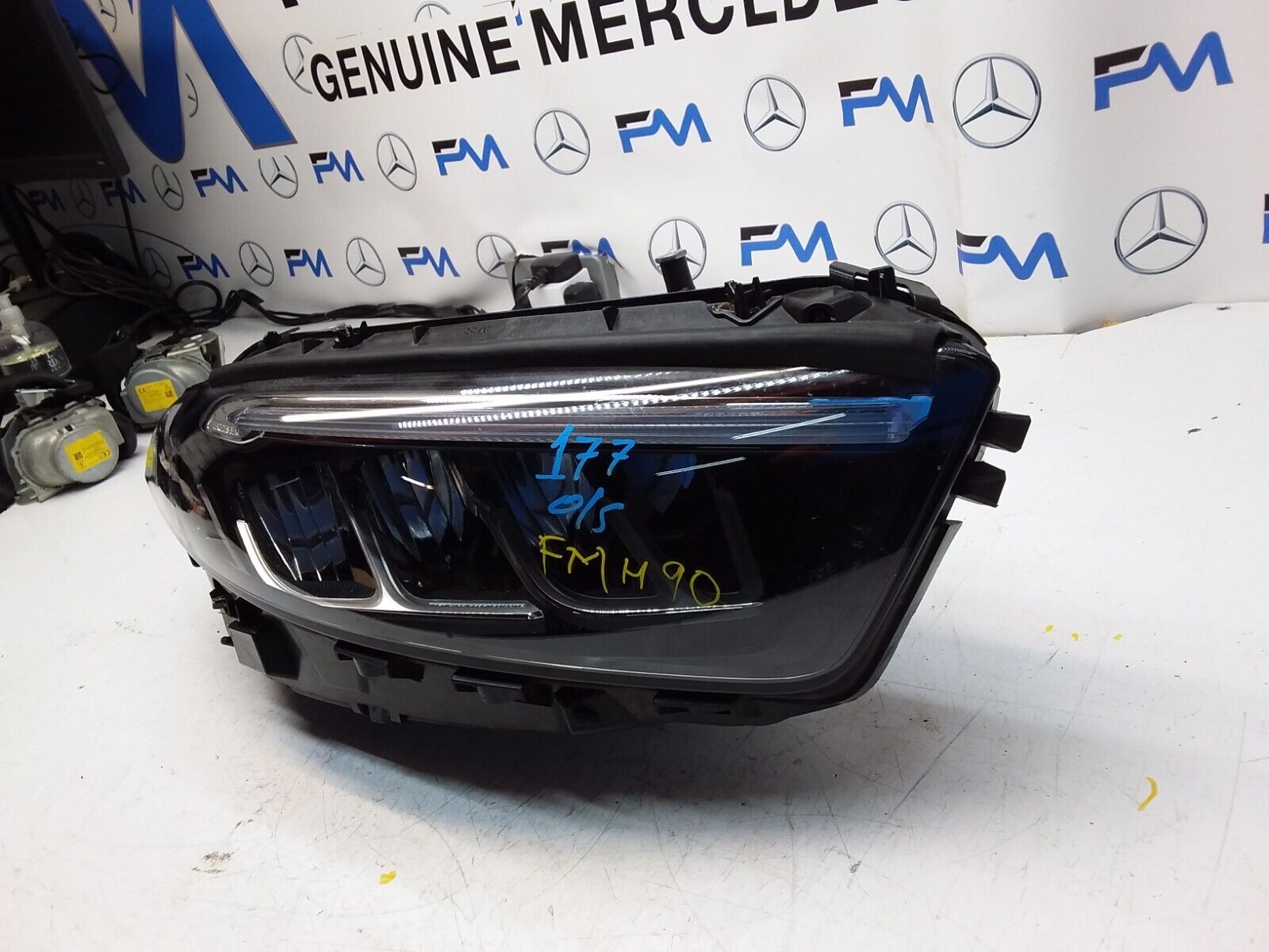 2018 MERCEDES A CLASS W177 HEADLIGHT LED FACELIFT DRIVER OS A1779064606 FMH90