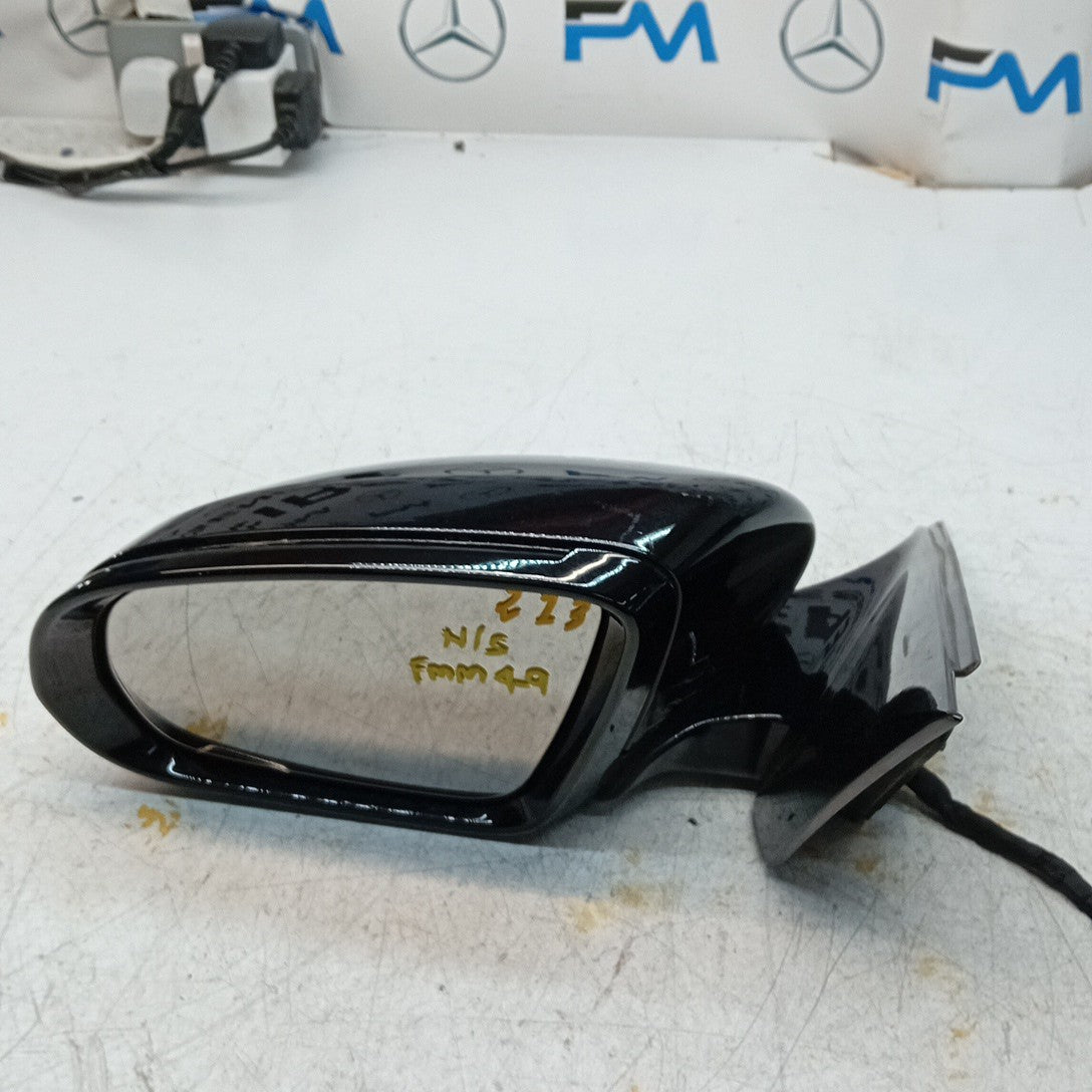 MERCEDES E-CLASS W213 PASSENGER SIDE WING MIRROR BLACK A2138102500 PL 2016 FMM49