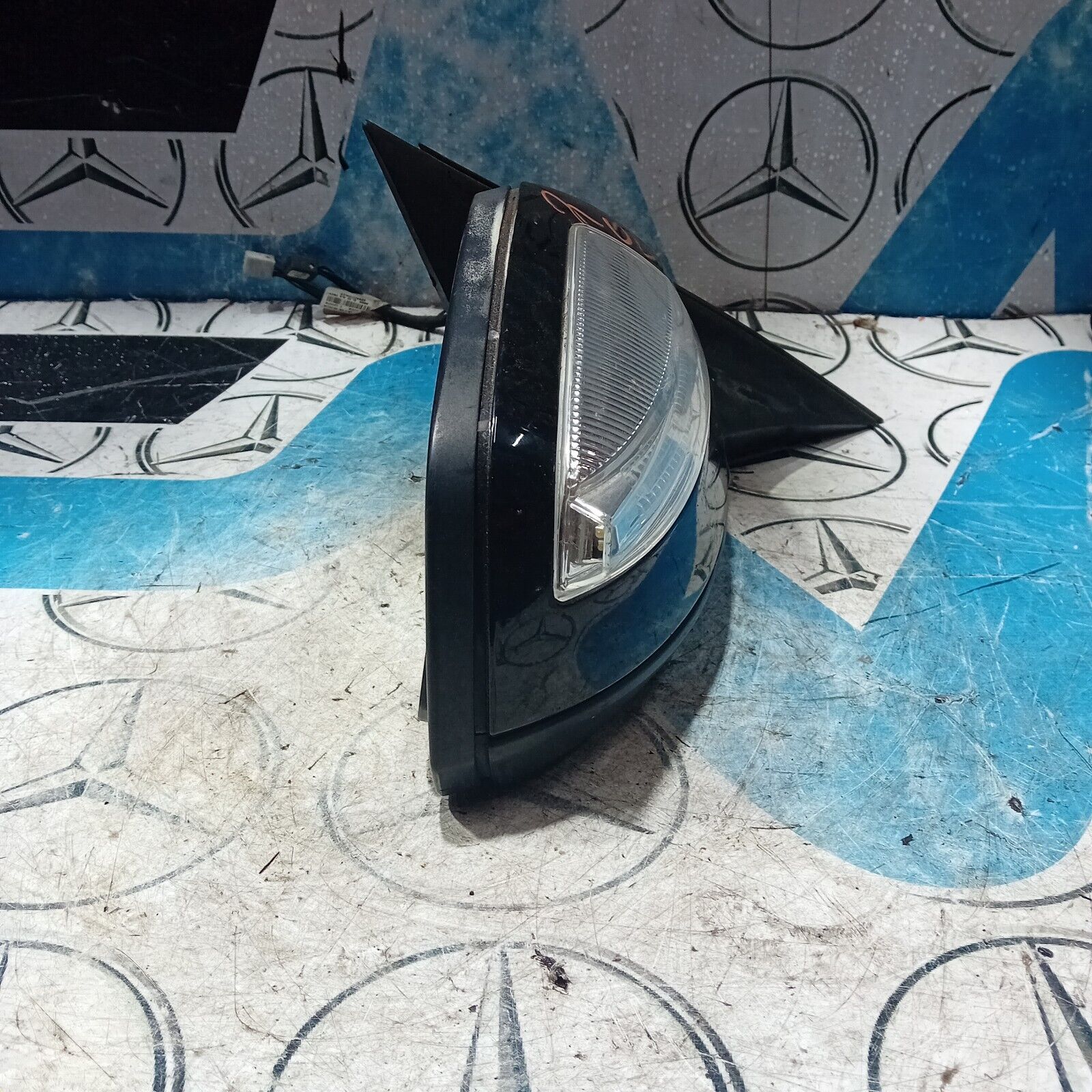 2007/2011 MERCEDES C-CLASS  OFFSIDE ELECTRIC WING MIRROR IN BLACK W2048103219