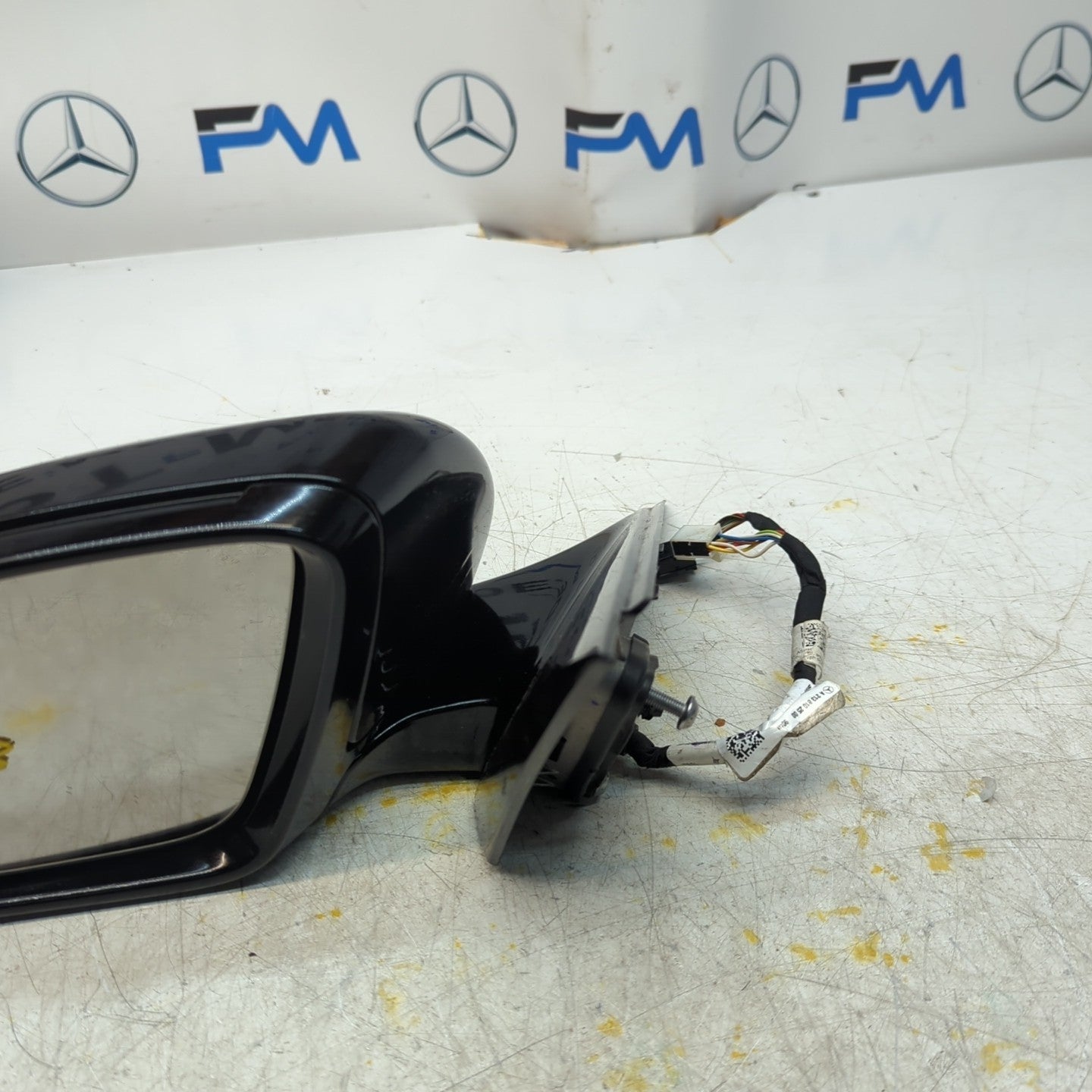 MERCEDES E-CLASS W213 PASSENGER WING MIRROR NS BLACK A2138102500 FMM78