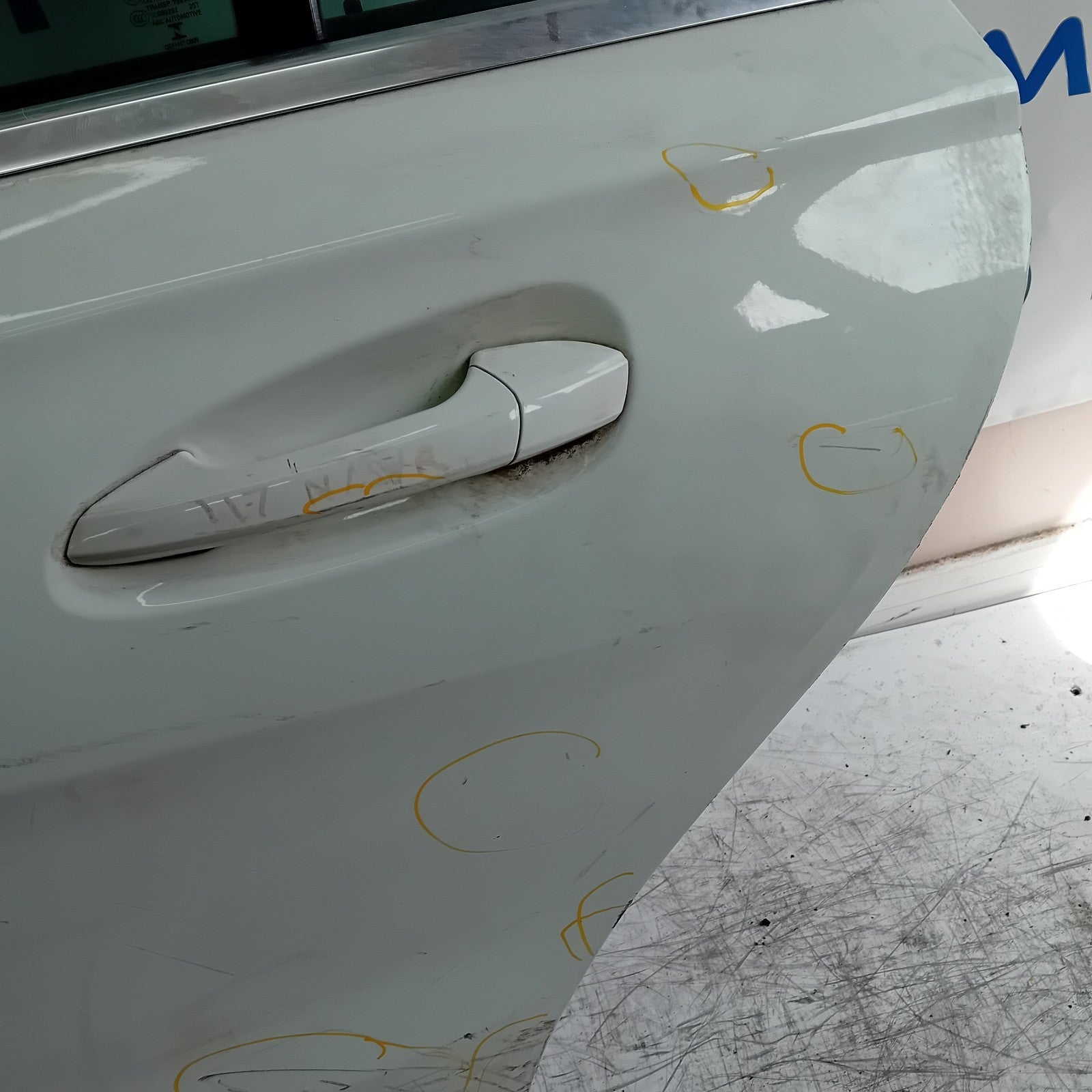 MERCEDES CLA W117 PASSENGER REAR DOOR NSR WHITE 2013-19 COMPLETE FMD234