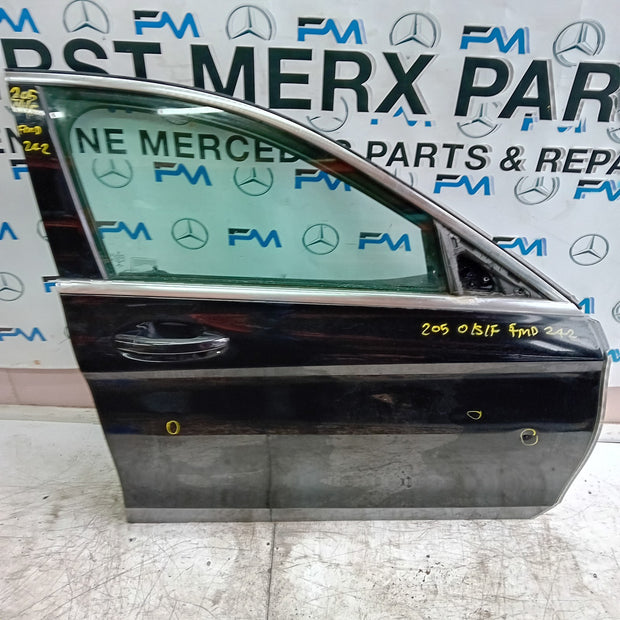 MERCEDES C-CLASS W205 SLN DRIVER FRONT DOOR OSF BLACK 2014 ON COMPLETE FMD242
