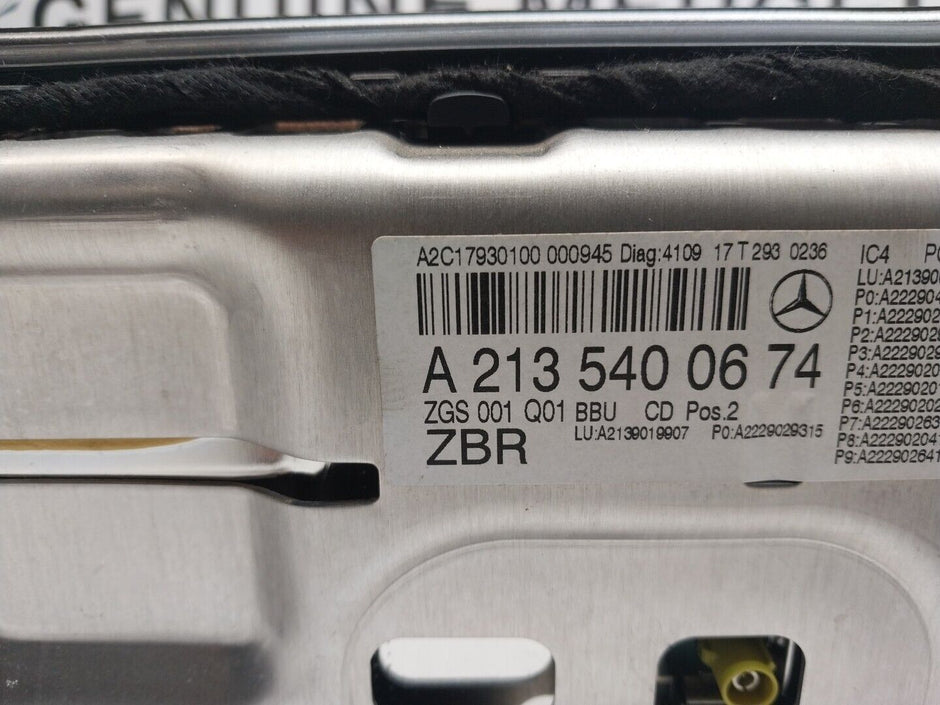MERCEDES BENZ E-CLASS W213 W238 SAT NAV SCREEN HEAD UNIT A2135400674 FM00648