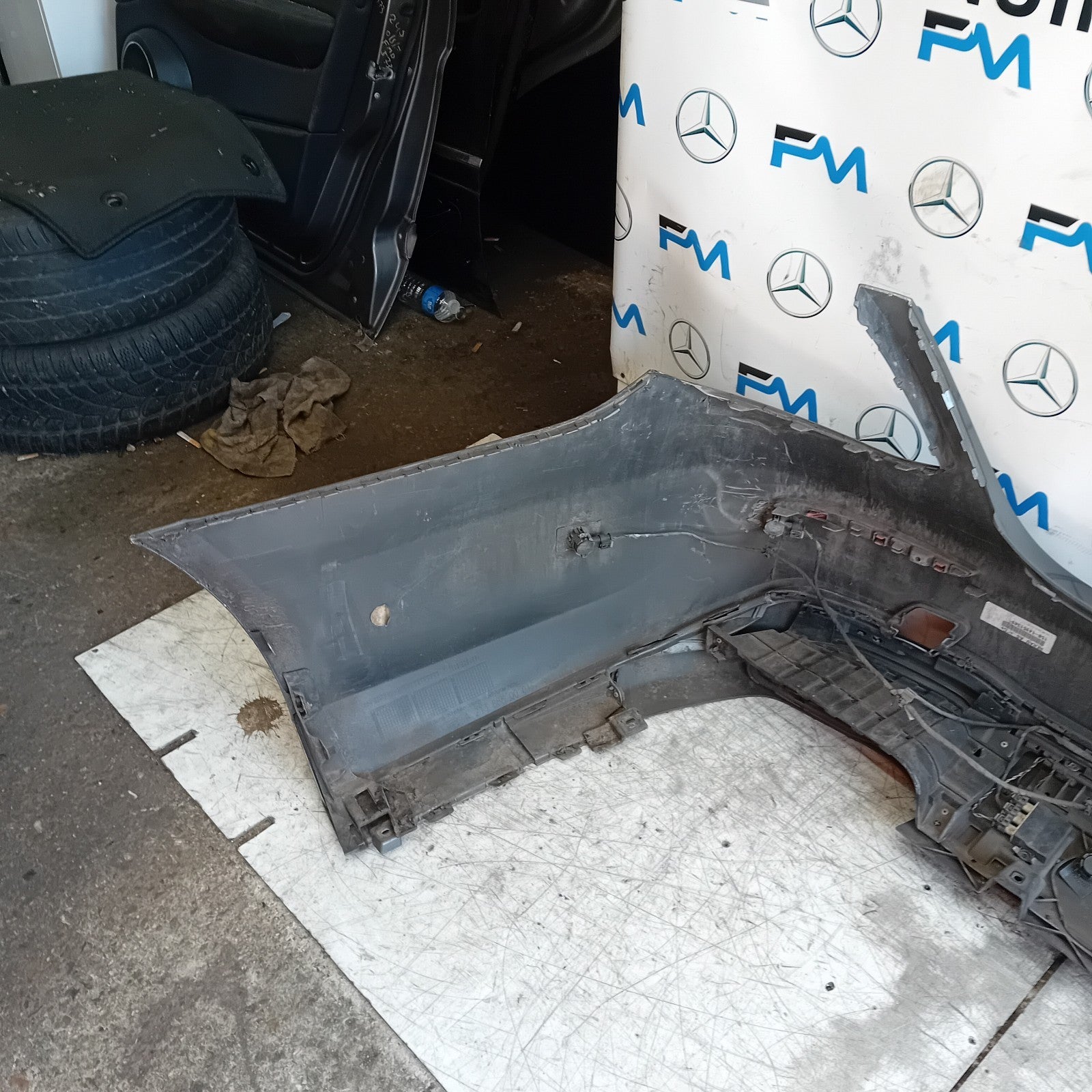 MERCEDES BENZ E-CLASS W213 SLN REAR BUMPER A2138850001 2018 GREY COMPLETE FMX159