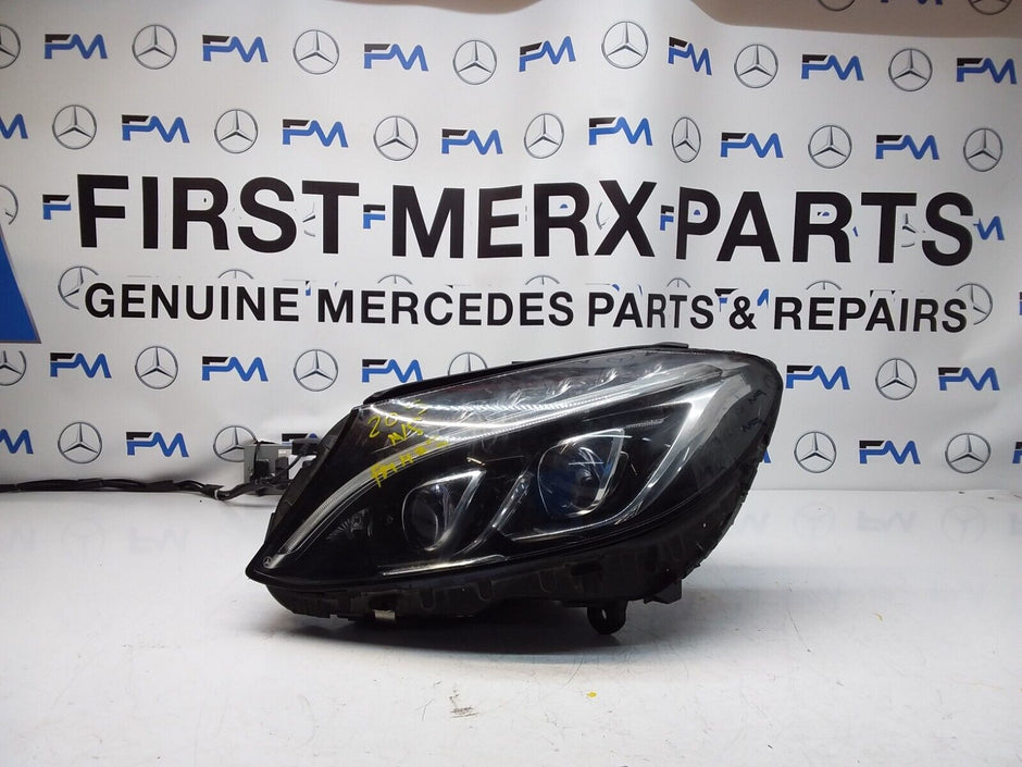 2019 MERCEDES C-CLASS W205 N/S Passenger Side Front Headlight  FMH23