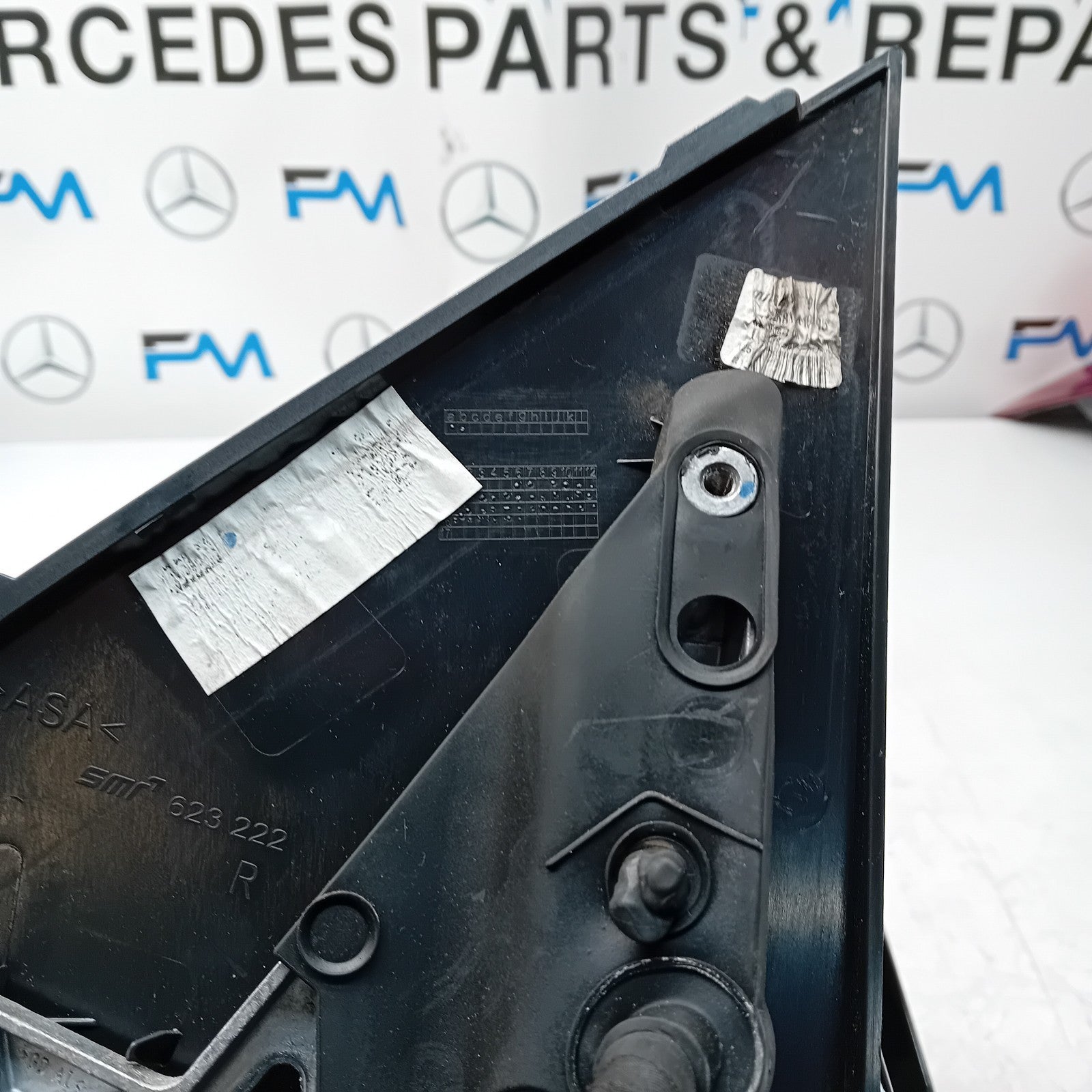 MERCEDES BENZ B-CLASS W246 DRIVER WING MIRROR OS BLACK  FMM87