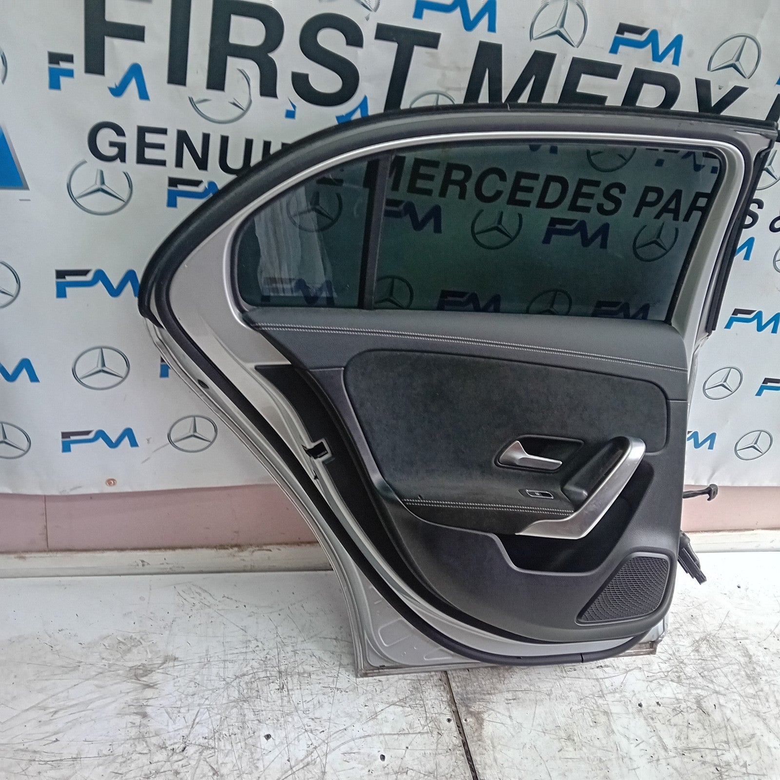 MERCEDES BENZ A-CLASS W177 PASSENGER SIDE REAR DOOR N/S/R SILVER  FMD145