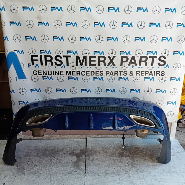 MERCEDES BENZ C-CLASS W205 REAR BUMPER BLUE 2014 A2058555738 FMX145