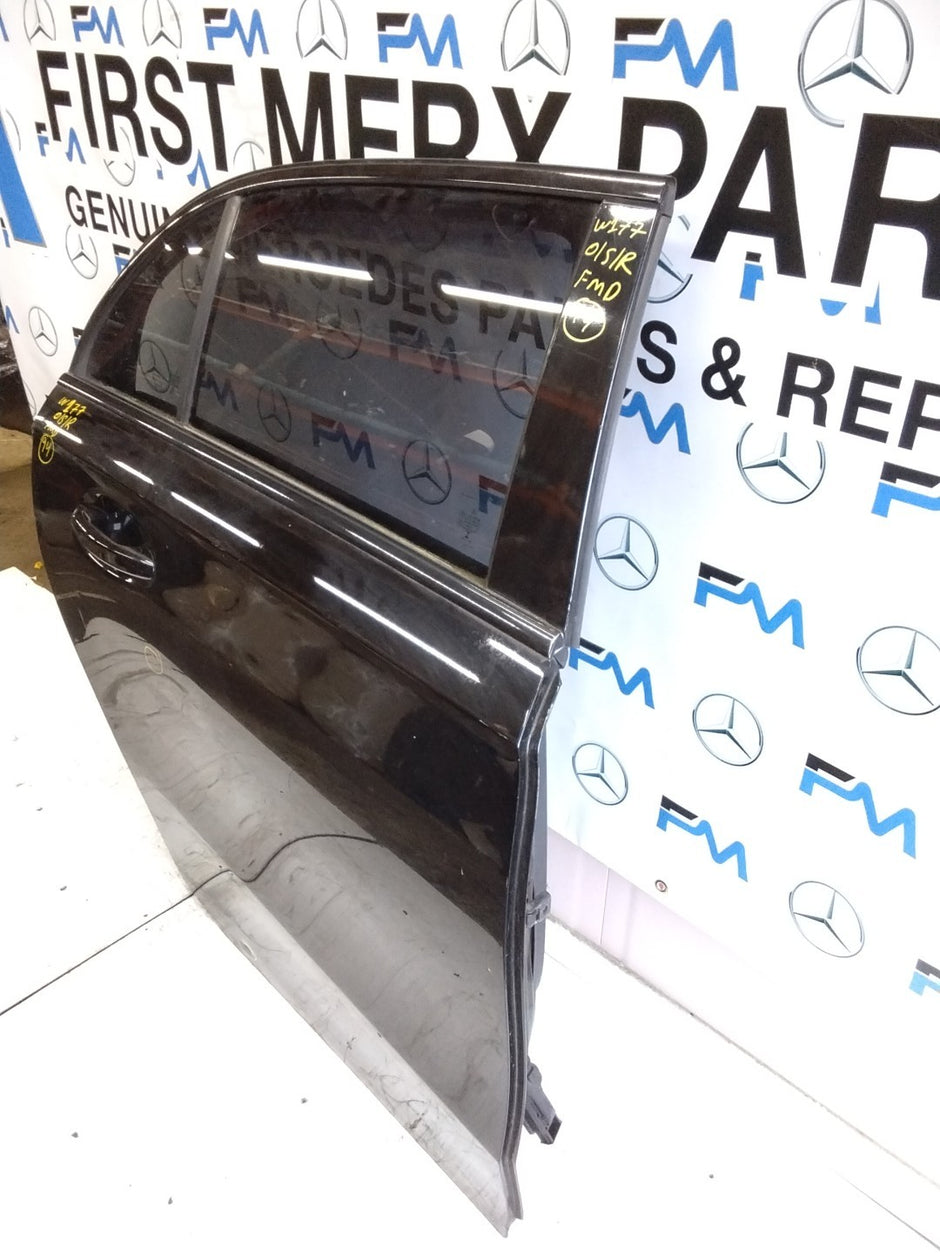 MERCEDES BENZ  A-CLASS W177 DRIVER SIDE REAR DOOR O/S/R COMPLETE BLACK FMD94