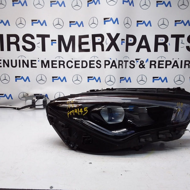 2021 MERCEDES CLA W118 HEADLIGHT PASSENGER NS A1189068600 FMH145 HIGH PERFORMANC