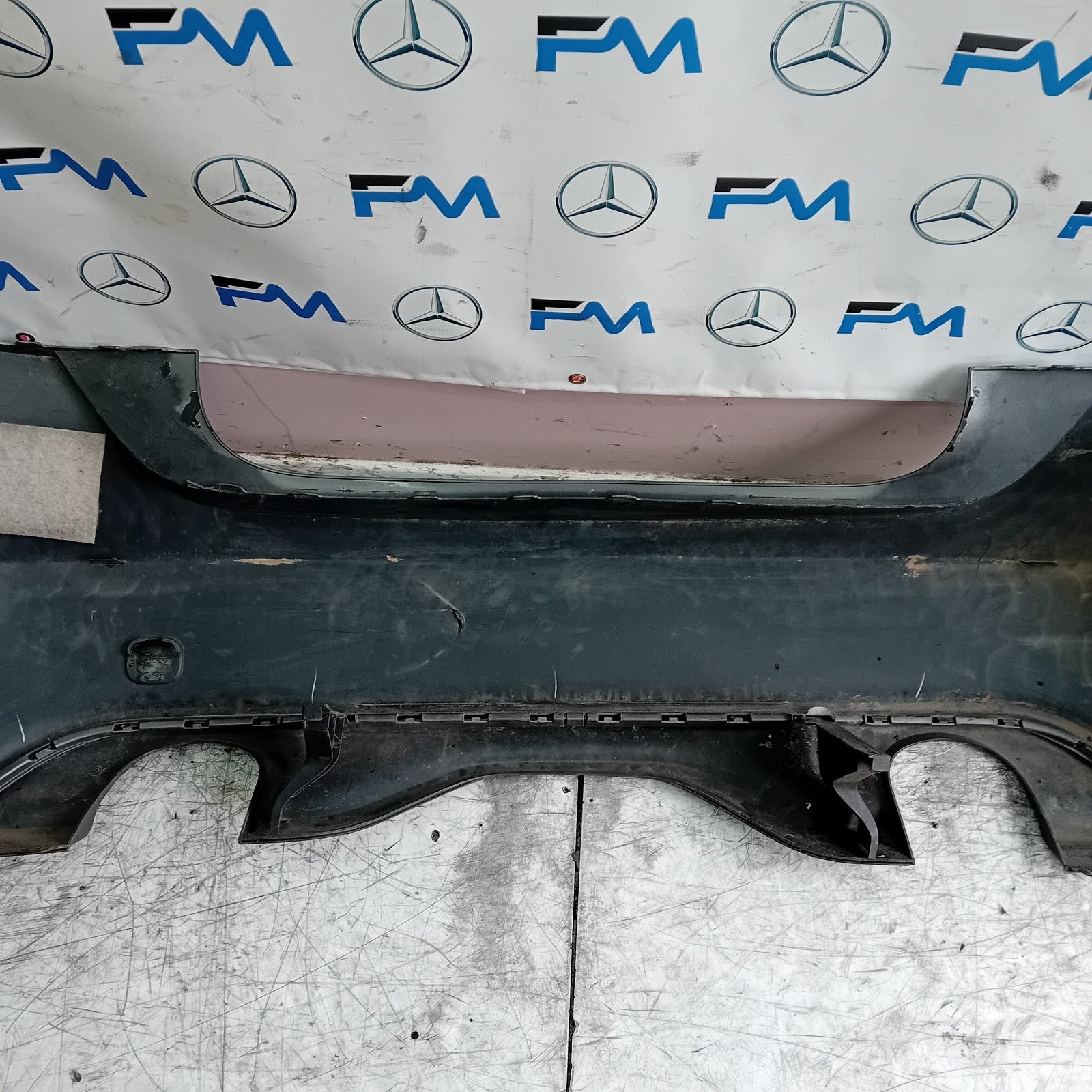 MERCEDES BENZ  A-CLASS W176 REAR BUMPER A1768850125 2012-18 GREY COMPLETE FMX11