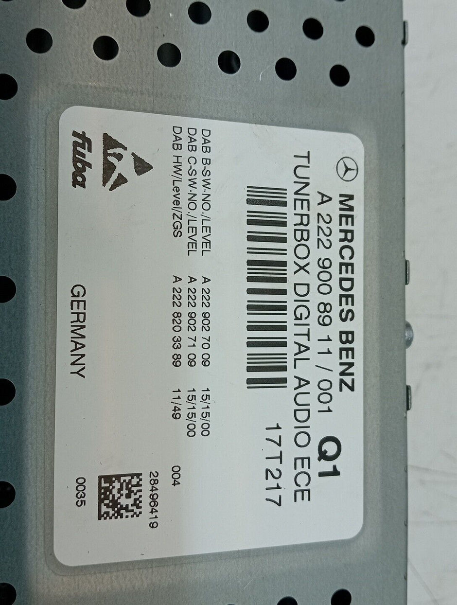 Mercedes Glc C E Class Radio Tuner Box W253 W205 W213 14-21 A2229008911 FM291