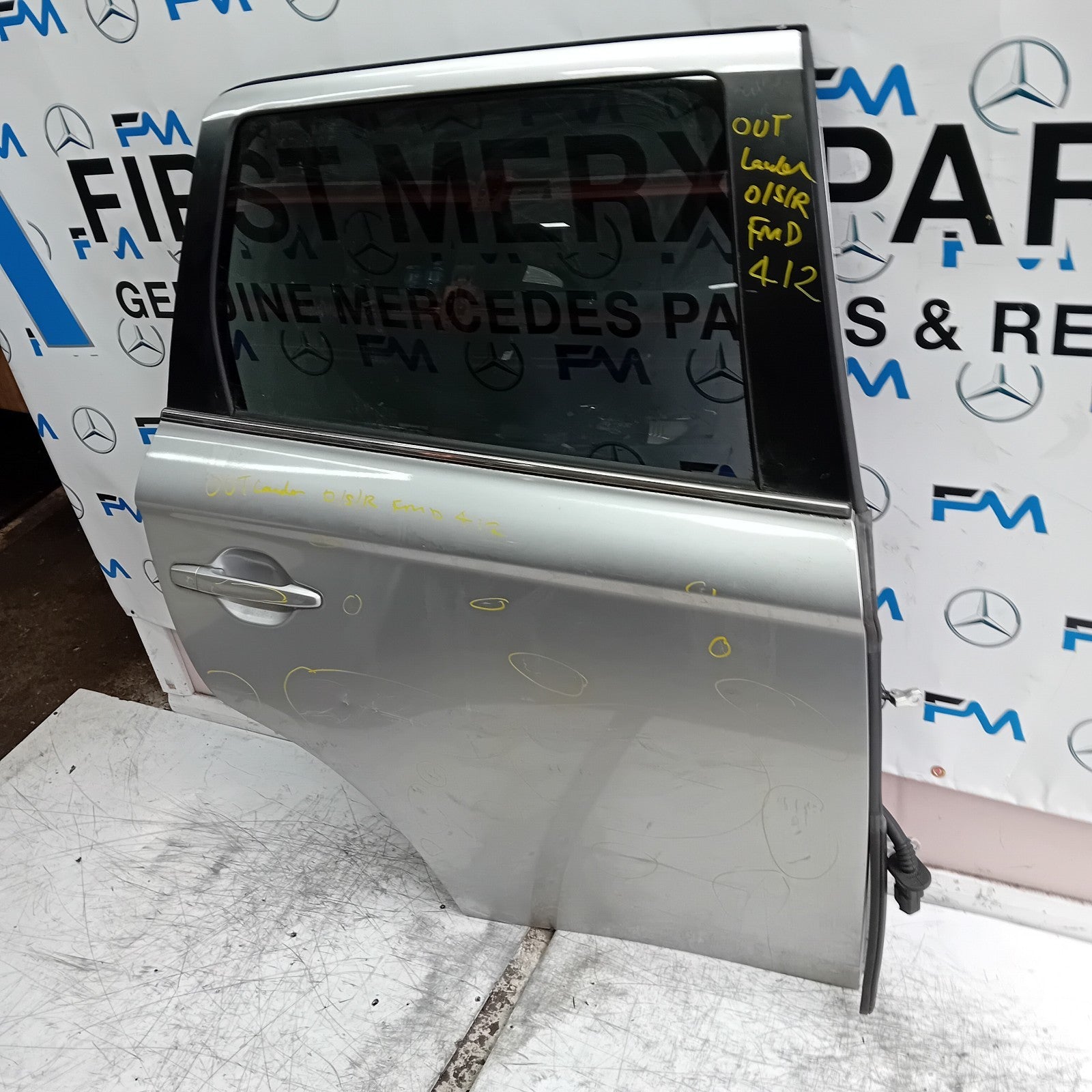 MITSUBISHI OUTLANDER MK3 DRIVER SIDE REAR DOOR OSR SILVER 2013 FMD412
